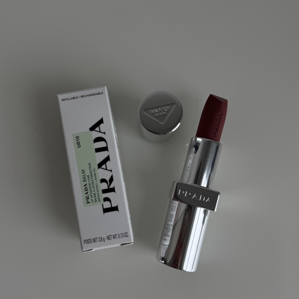 Prada Lip Balm in Chic Burgundy